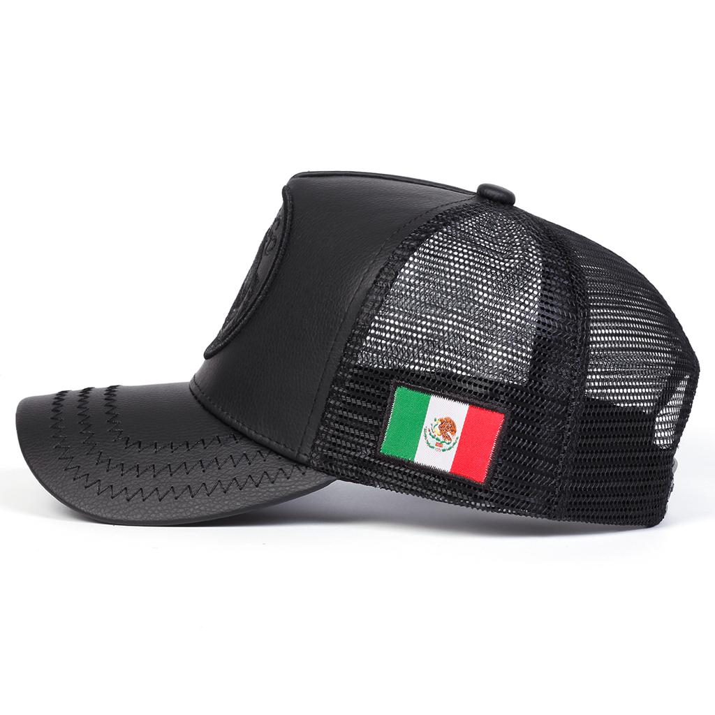 Men Mexican Eagle Embroidered Baseball Cap Mesh Hat Outdoor Adjustable Sunscreen Leisure Hat Spring Autumn Travel Tourism Beach Vacation