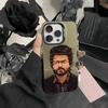 P-ThalaPathy V-Vijay Actor Phone Case For iPhone17, 16,15,14,13,12 Pro Max Black Candy Matte Shockproof Cover