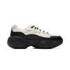 New LiNing Honey Cushioned Wear-Resistant Height Increasing Low-Top Casual Shoes Women's Black White AGCU342-3