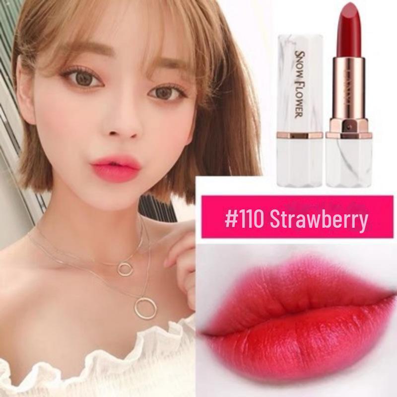 

Мягкая губная помада Lan Yi Snowflake Marble — цвет Retro Aunt, бобовая паста, томатные оттенки, отбеливающая, универсальная.