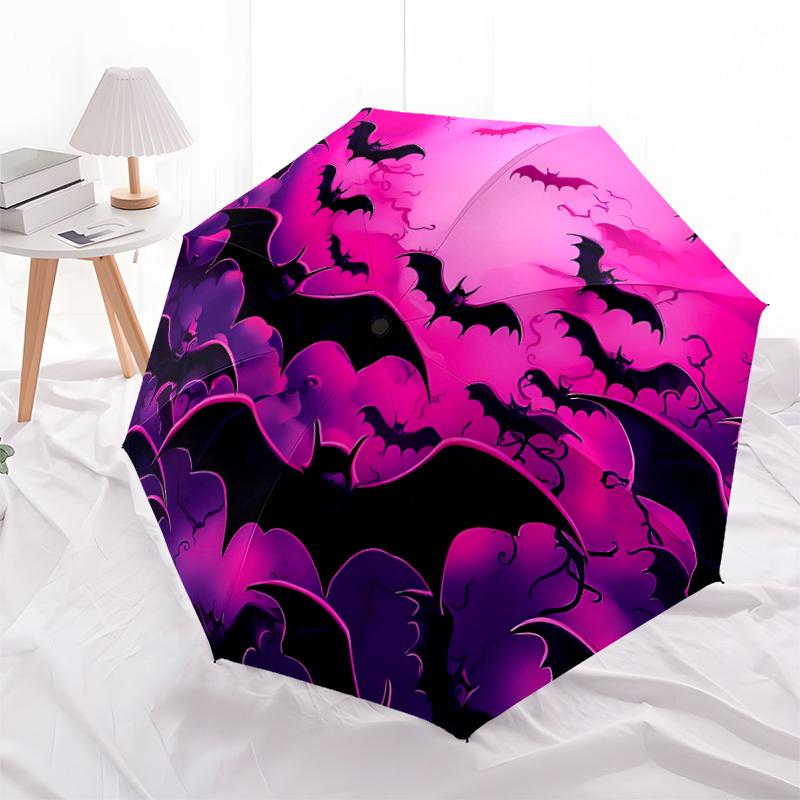 1pc Bat Swarm Automatic Open/Close Umbrella Compact Folding Umbrella, All-Season Portable Umbrella for Women/Men F1124116