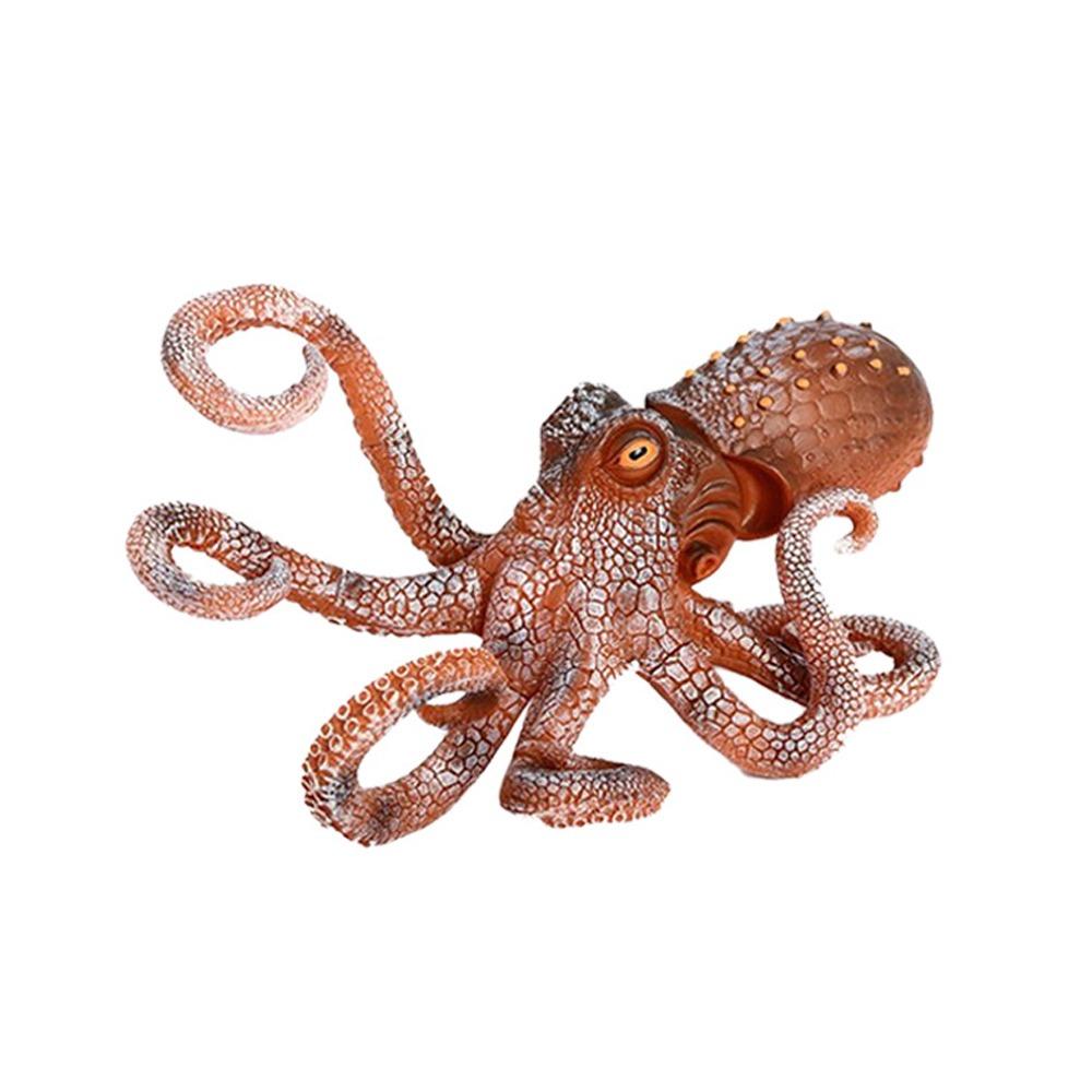 Wild Large Octopus Model Plastic Ocean Animal Statue  for Home Decor Office Display