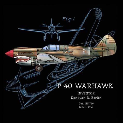 WWII USAF Curtiss P40 Warhawk Fighter Aircraft TShirt 100 Cotton ONeck Summer Short Sleeve Casual Mens Tshirt Size S3XL S