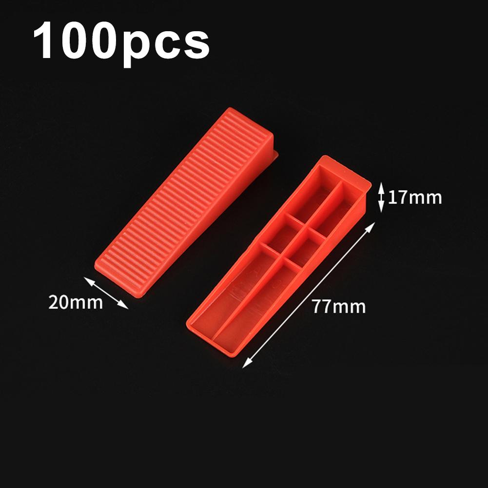 100 Pack Plastic Tile Spacers Reusable Clips Tiling Tool