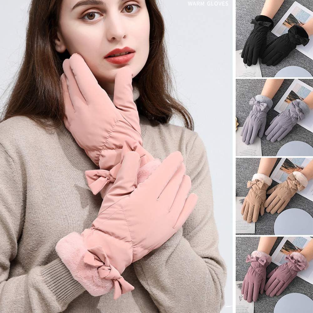 Touch Screen Windproof Cold Gloves Fleece Cold Weather Gloves  Riding Skiing Motorcycle
