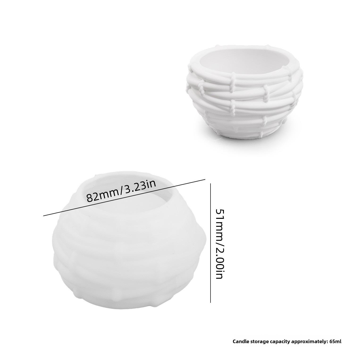 

Силиконовая форма для подсвечника, нерегулярная сетка, форма для смолы, новые формы для шкатулки для хранения ювелирных изделий, настольное украшение 8.2cm