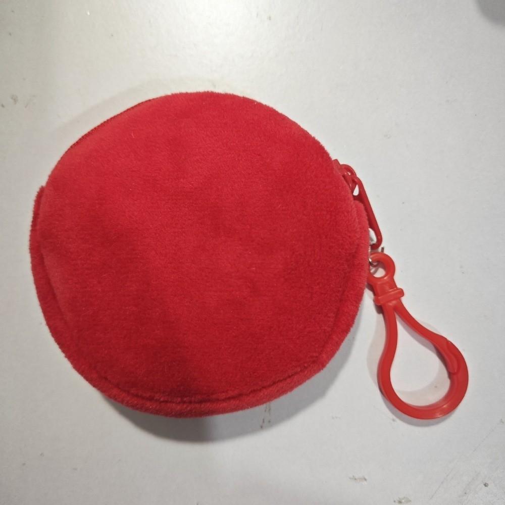 Round Shape ID Card Bag Solid Color Keychain Wallet Fashion Coin Purse  Gift