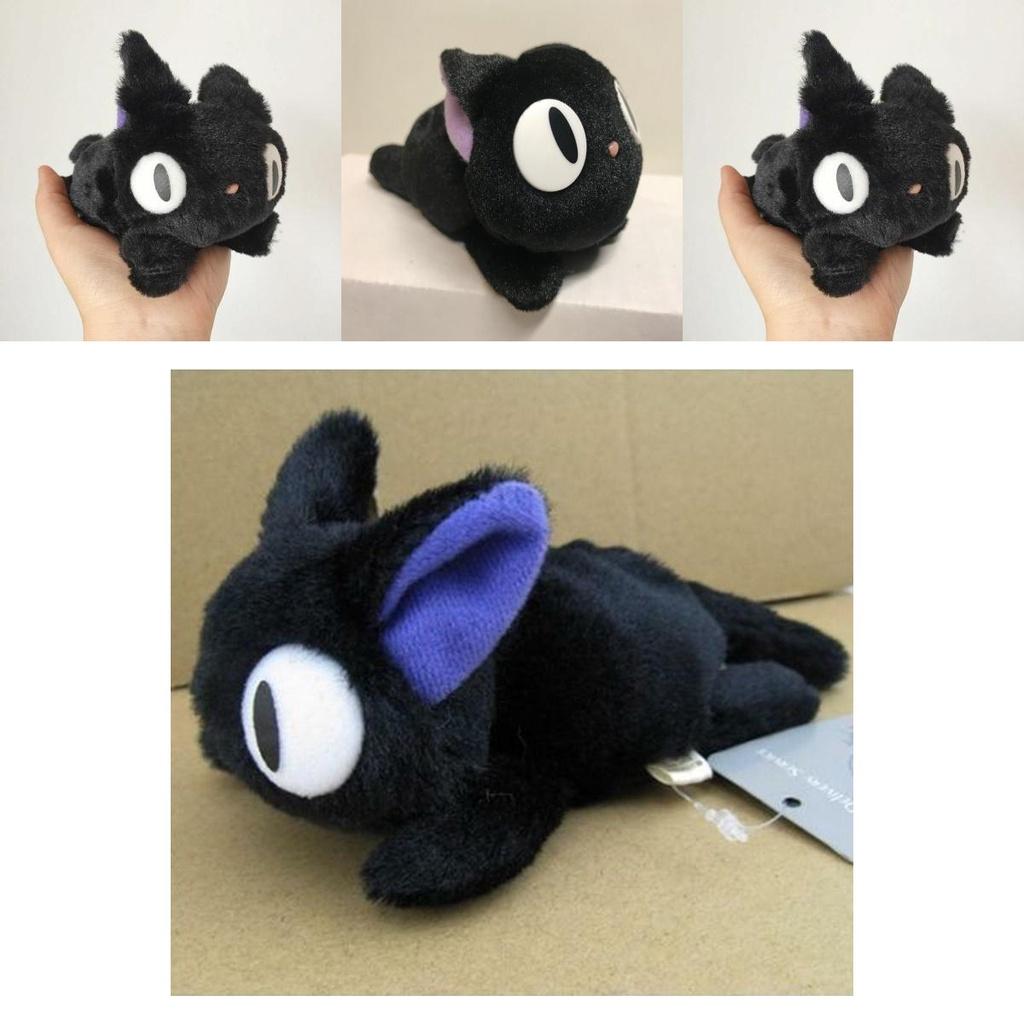 Adorable Japanese Anime Kiki Delivery Service Jiji Black Cat Plush Stuffed Doll Toy For Kids And Collectors