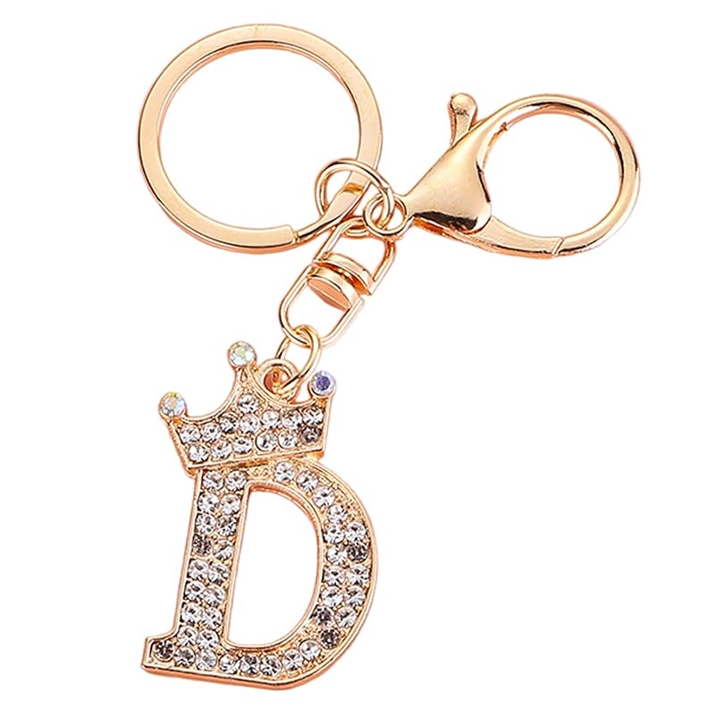 

[Moerstar] bag charm initial charm key ring accessories ladies English keepsake key chain initial Sparkling men s Fashionable Elaboration