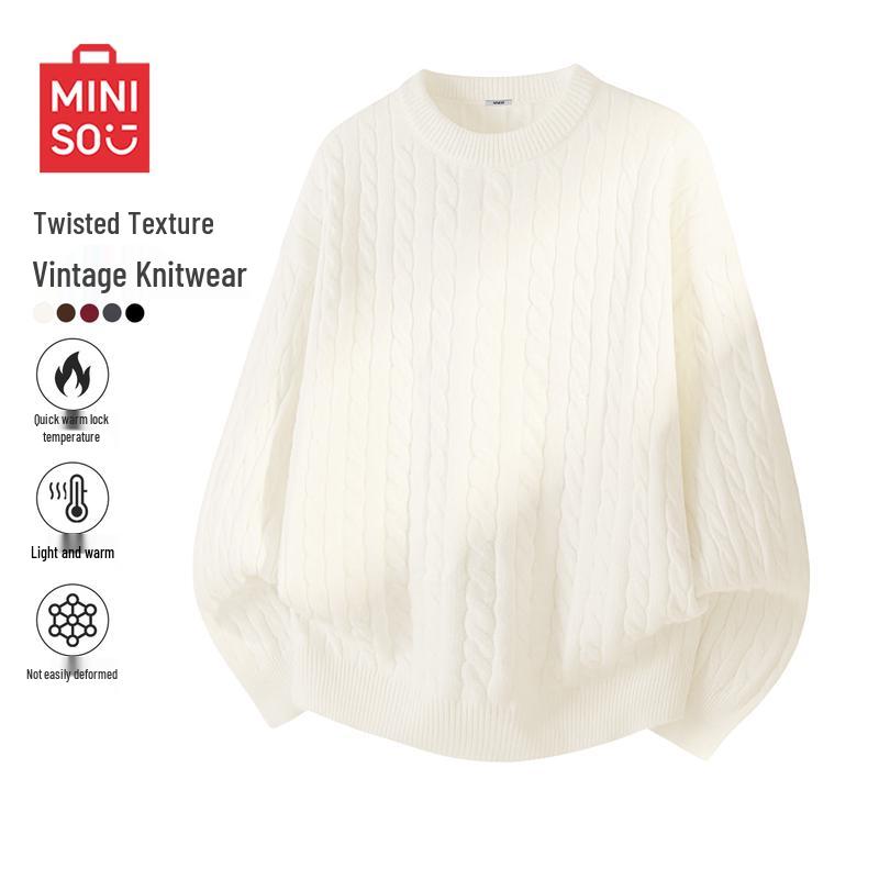 MINISO Unisex Casual Knit Sweater