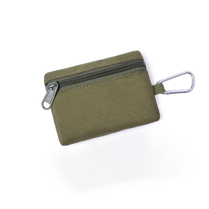 

Mini Molle Pouch Key Wallet Outdoor EDC Gadgets Portable Travel Zipper Belt Bag Tactical Purses Hunting Hiking Waist Wallet зелений