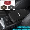 Leather Car Center Console Armrest Pad for Jeep Renegade Wrangler JK JL Grand Cherokee Armrest Cover with Side Storage Pocket