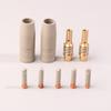 9Pcs 0.8/1.0/1.2Mm Mig Torch Gas Nozzle Tip Holder Protection Parts 15Ak Welding Torch  Coating Protection Nozzle