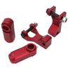 5Pcs/Set ATV Front Rear Lowering Drop Kit Aluminium Alloy Replacement for Raptor 350 660 700 Red