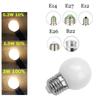 Dimmable LED Globe Bulb E26 E27 B22 E14 E12 3W 110V 220V Mini Light Bulb Warm/Cool White 3000-6000K 360° Lighting for Home Decor