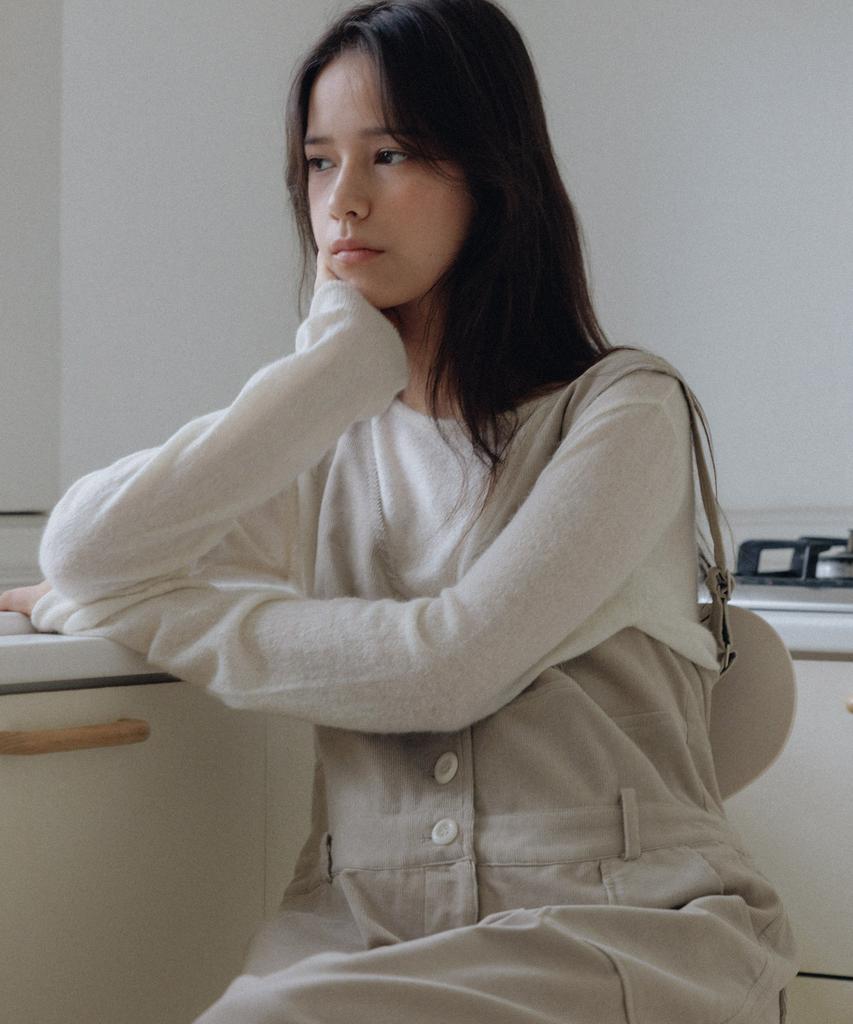 ANDNEEDS Roco Alpaca Round Knit (Cream)