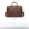Men's Briefcase Business Genuine Leather Men's Business Bag Cowhide Laptop Bag