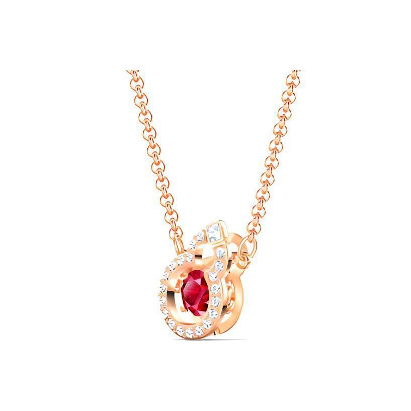 Swarovski Full Blessing Hulu Necklace Women Necklace Red 5539897