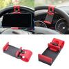 Car Steering Wheel Mobile Holder Car Steering Wheel Phone Clip 105mm for Frequent Drivers Requiring Hands Frees Operate