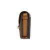 Michael Kors Hally Classic Monogram Print Color Block PVC Saddle Bag Women Shoulder Bag Dark-Brown Acorn-Brown 30H1G2HM6B-BRN-ACORN