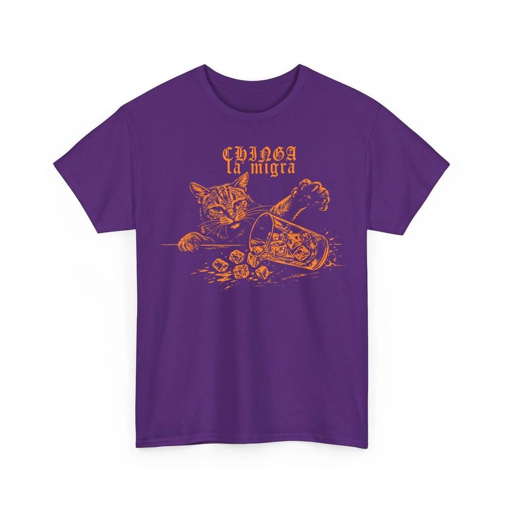 

Chinga La Migra Cat No Ice Funny Cat Abolish Ice Protest Unisex TShirt Unisex T-Shirt XXXL