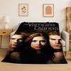 The Vampire Diaries Damon Salvatore Flannel Blanket Soft Warm Throw Blanket for Bedroom Living Room Bed Travel Camping Picnic