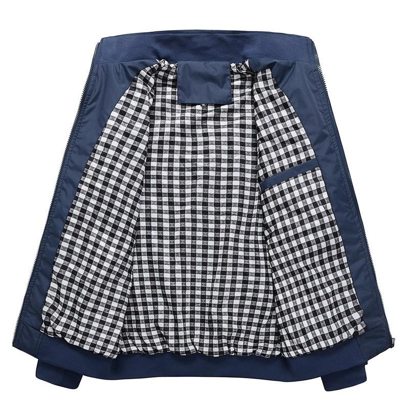 Chaqueta informal sólida para hombre, ropa de abrigo de primavera y otoño, ropa deportiva estilo mandarín, chaquetas y abrigos para hombre