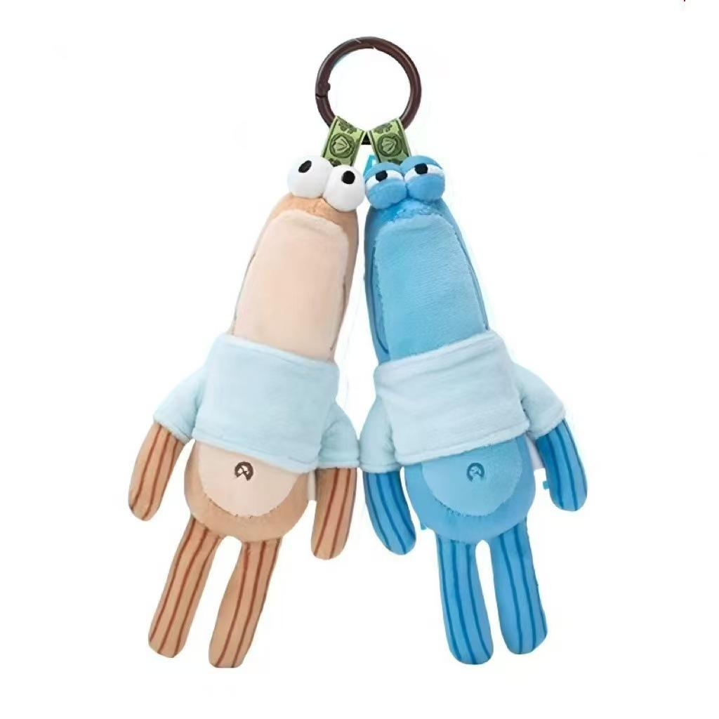 SpongeBob Bikini Bottom Fish Plush Keychain: Adorably Goofy & Unique Bag Charm