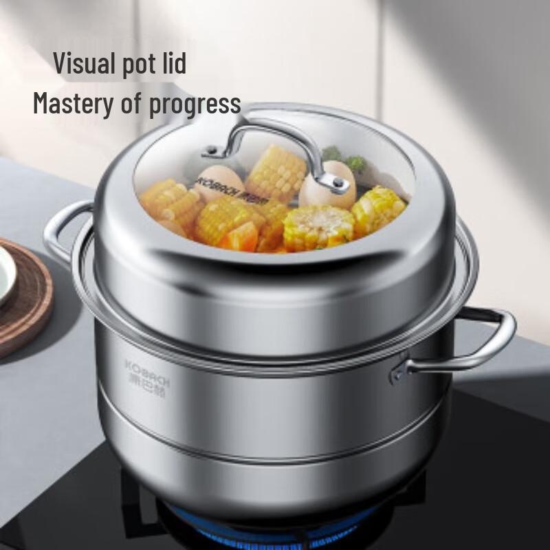Kangbakh 304 Stainless Steel Multi-functional Steamer Pot, 28cm