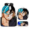 Dragon Ball Dragon Ball Student School Bag Cartoon Backpack Crossbody Bag Pencil Bag Waterproof Three-piece School Bag
