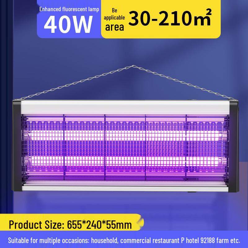 Wall-Mounted Electric Mosquito and Fly Killer for Hotels, Restaurants, and Outdoor Use