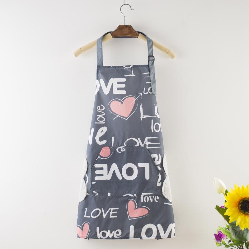 Wodoodporny damski fartuch roboczy z nadrukiem - Plamoodporny, Styl halterowy, Możliwość personalizacji (2025)