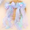 Princess Mermaid Bow Hair Clip for Girls – Children's High Forehead Chain Hair Accessory