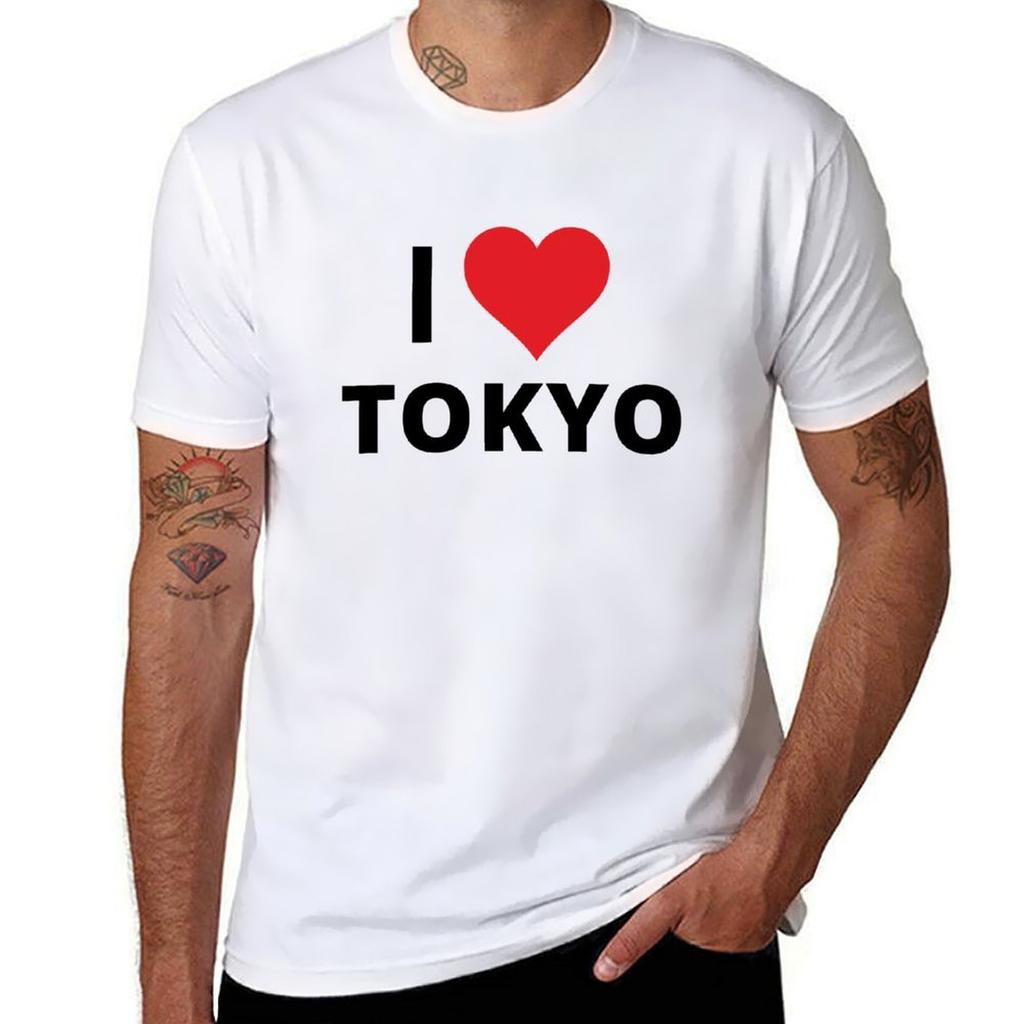 I Love Tokyo Light TShirt Big and Tall Loose Fit TShirt