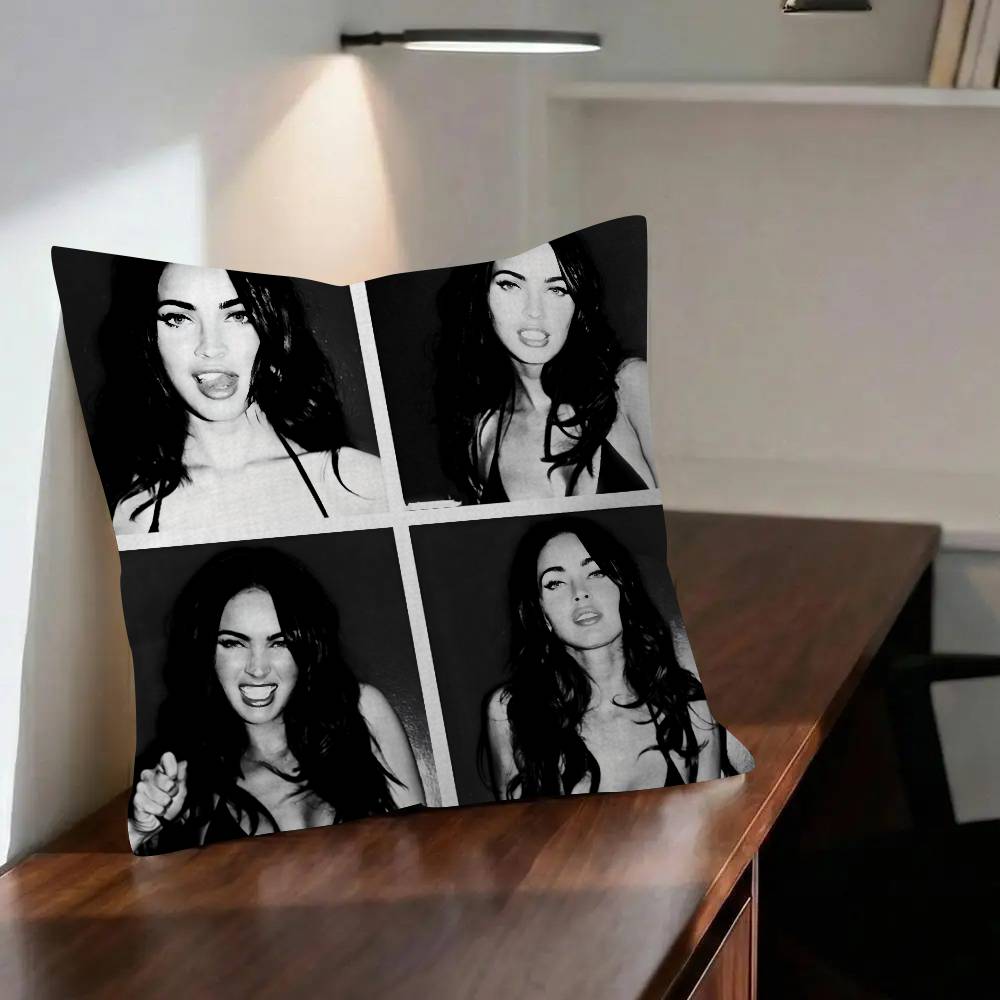 MMegan FFox Actor Classic Personalized picture text home decorative pillows Household Gifts xcm