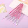 6 Pcs Nylon Hair Watercolor Acrylic Painting Brush Set Gouache Digital Oil Paint Brush Art Drawing Tracing Pen Art Supplies