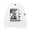 Unisex Oversized Long Sleeve T-Shirt With Geometric Graffiti Print Casual Streetwear Top Teens Adults