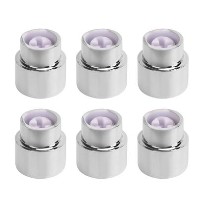 6PCS Embout de sélecteur à barillet pour guitare 5 positions Rond Rétro Plastique Argenté Bouton de sélecteur de micro pour guitare électrique