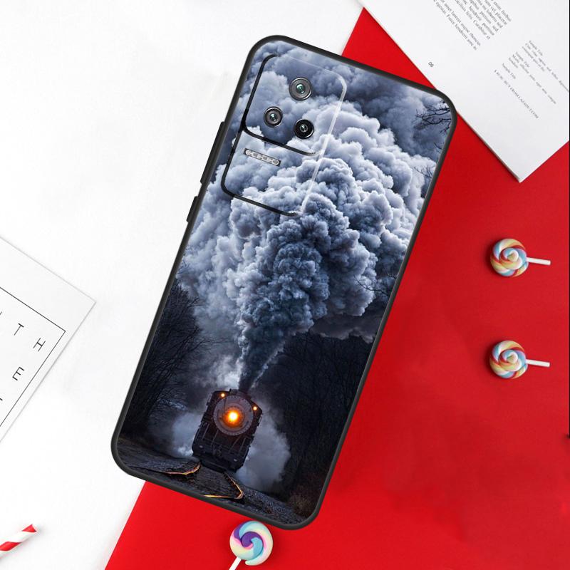 

Vintage Steam Train Railway Cover For Xiaomi 14T 11T 12T 13T Pro 13 14 15 Ultra POCO X7 Pro X3 X5 X6 F5 F6 M6 Pro Case POCO M6 Pro