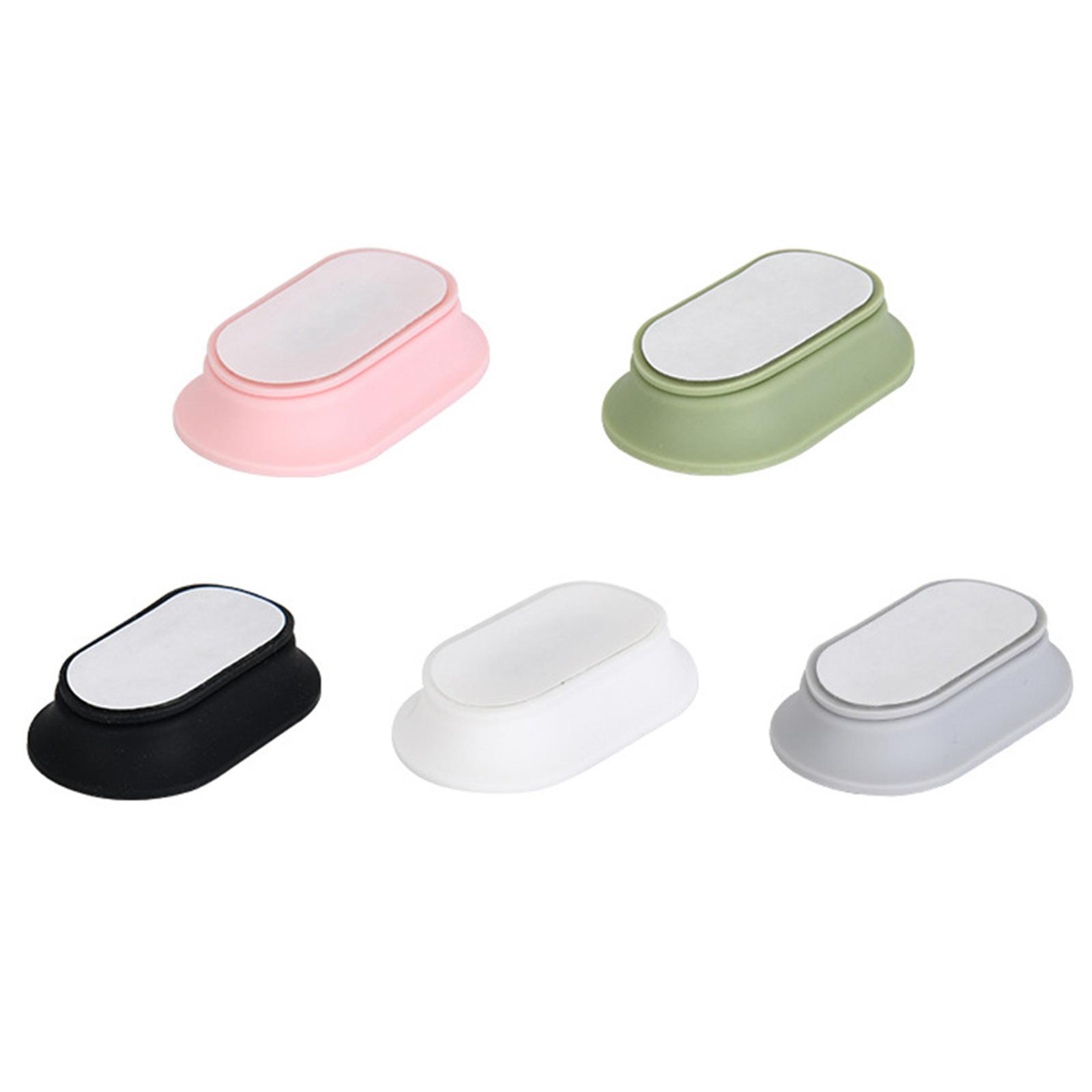 

Упаковка из 5 магнитных кронштейнов для пульта дистанционного управления, силиконовый самоклеящийся крючок, настенный кронштейн для хранения вещей для домашней организации разноцветный