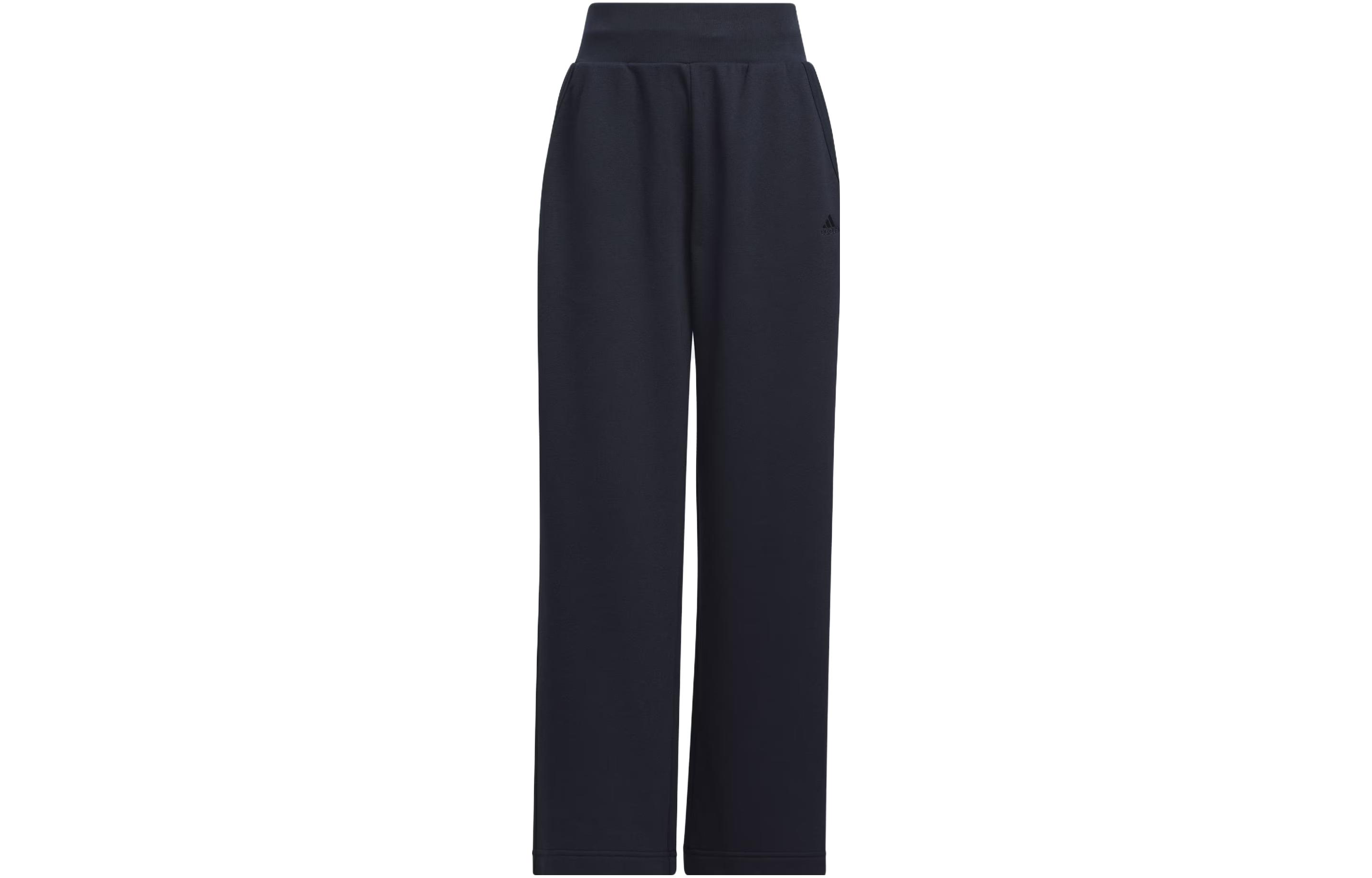 Adidas Knitted Sweatpants Women s Legend Ink Moderate Wide Leg Pants IZ4563 XL