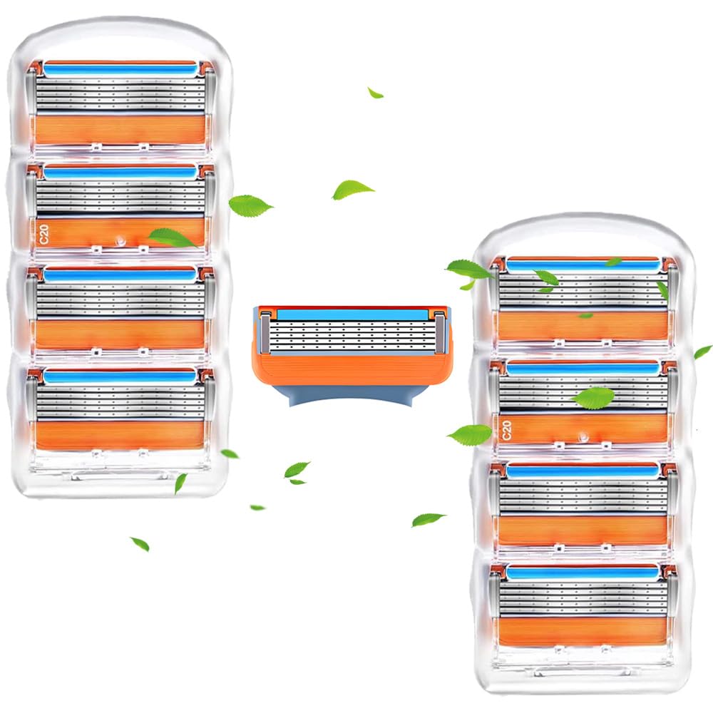 

Набор из 8 сменных лезвий Gillette Fusion для ручной бритвы из нержавеющей стали, дизайн лезвий, 5-лезвийные бритвы, лезвия высокой точности, сменные,