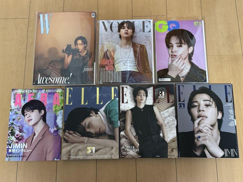 [USED] BTS JIMIN magazines 7 volumes