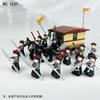 12 1631 Brave Soldiers Qing Dynasty Soldiers Miniature Children Assembled Building Block Toy Weapon Piece
