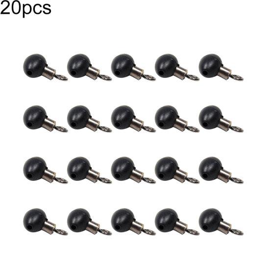 10/20/30/40Pcs Fishing Tackle Zip Slider Beads Swivels Pulley Clip Line Rigs