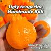 Ugly Tangerine Crunchy Squishy Squeeze Toy Round Blocks Filled Stress Relief Fidget Toy Decompression Relax Toy Gift for Adults