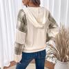 YYFS Women's Fashion Casual Spring Autumn Plaid Print Long Sleeve Hooded Blouses & Shirts