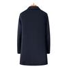 New Men's Lapel Wool Coat with Detachable Duck Down Liner - Business Casual, Autumn & Winter