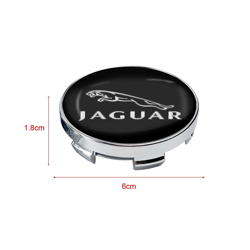 4pcs 60mm Car Vossen Wheel Center Hub Cap Car Rims Dust-proof Cover Hubcapss For Jaguar XF XE XJ XJ8 F Pace X Type F Type Necklace Tijera Ropa Llavero