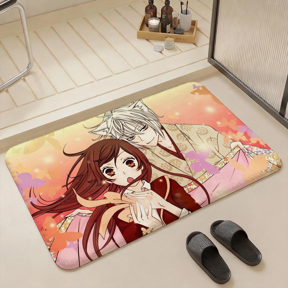 Anime Love K Kamisama K Kiss Floor Mat Eco Flannel Doormat Non Slip Odorless Indoor Floor Rug Soft Short Plush Home Mat